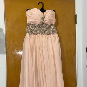 formal prom dress size 8 color peach